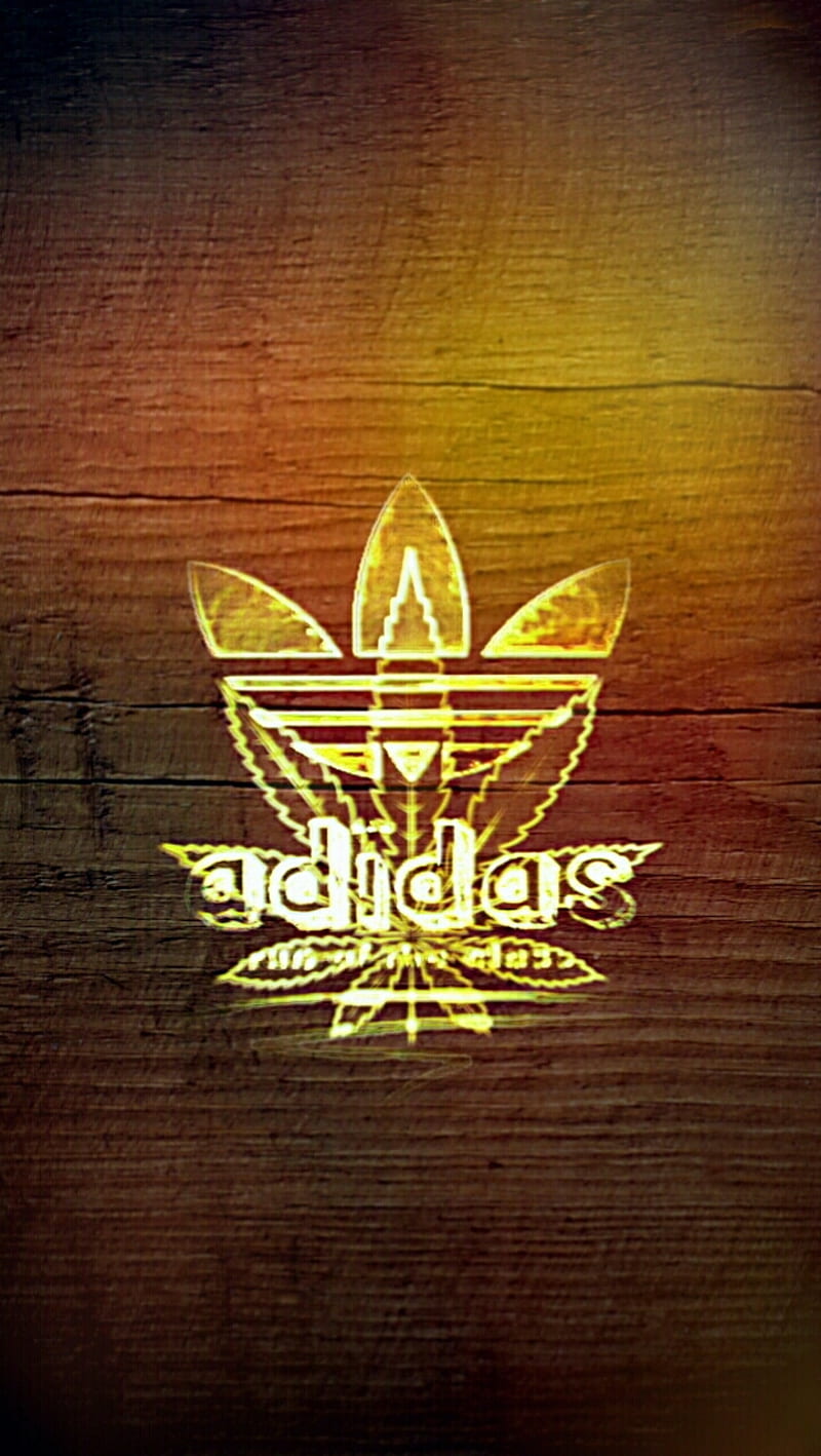 W**d leaf adidas , gold, HD phone wallpaper