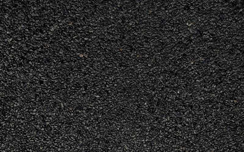 asphalt texture, road, black stone background, macro, black stones, road texture, asphalt, black backgrounds, HD wallpaper