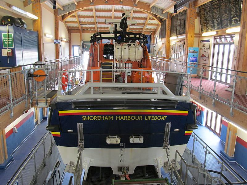 Main Lifeboat, RNLI, Shoreham, Sussex, Lifeboats, Sea Rescue, UK, HD wallpaper