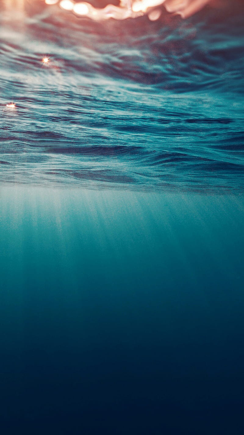 sea, water, under, HD phone wallpaper