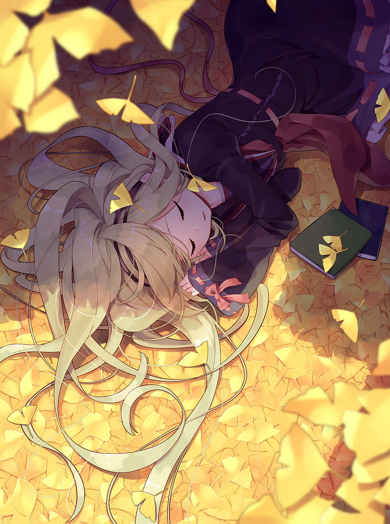 anime girl sleeping Stock Illustration | Adobe Stock