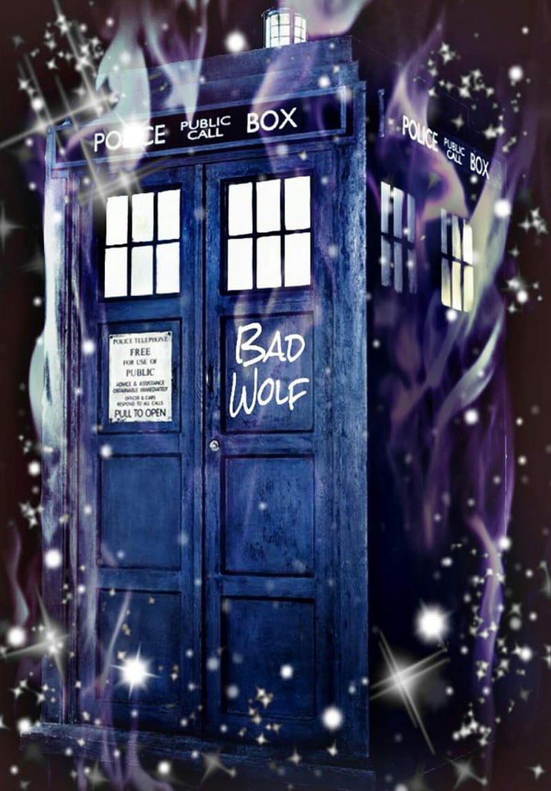 Bad Wolf TARDIS, bad wolf, doctor who, doctor who graphic design, whovian,  HD phone wallpaper | Peakpx