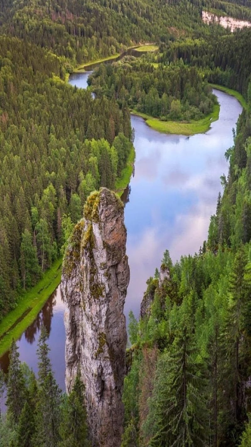 Usva river, river, ural, HD phone wallpaper