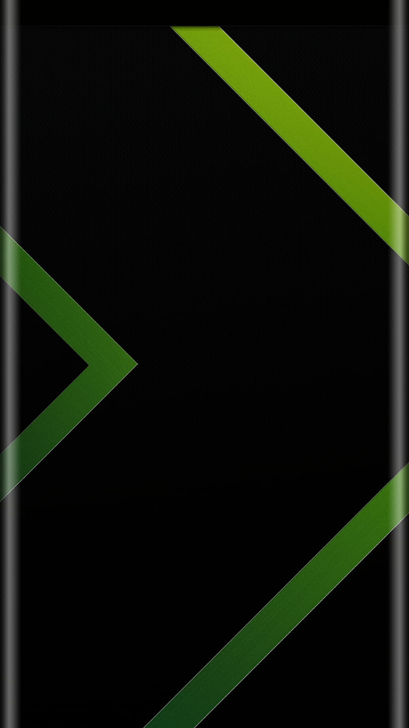 Abstract, black, edge style, green, s7, super design, HD phone ...