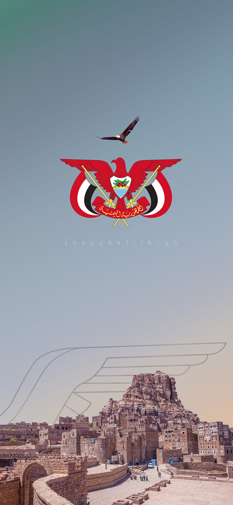 The Eagle of Yemen, arab, bird, fly, , logo, old, sky, HD phone wallpaper |  Peakpx