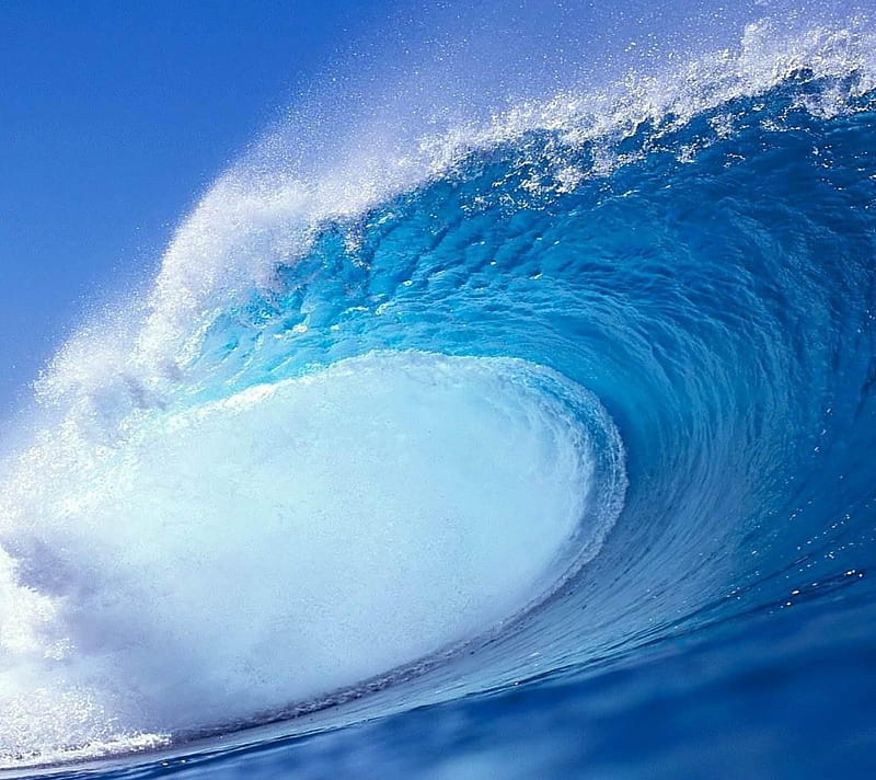 Ocean Surf, nature, rush, salt, sea, swift, water, wave, HD wallpaper