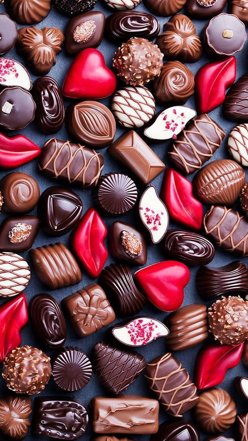 Chocolate candy, love, HD phone wallpaper | Peakpx