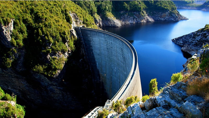 Gordon Dam Tasmania Australia, HD wallpaper