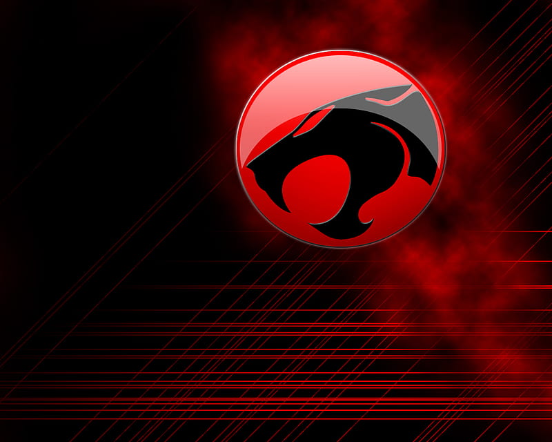 Thundercats Logo 02, black, red, thundercats, logo, HD wallpaper