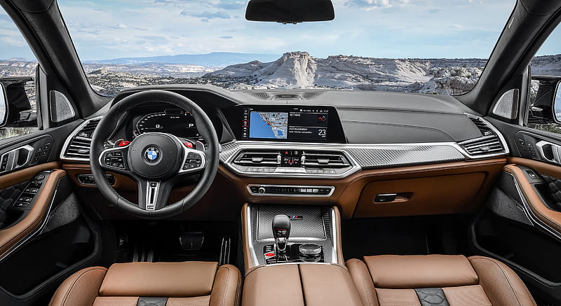 2020 BMW X5 M Competition - Interior, Cockpit , car, HD wallpaper