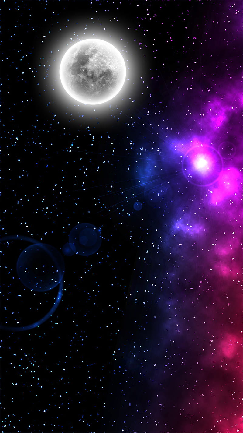 GalaxyMoon, moons, planet, space, stars, HD phone wallpaper | Peakpx