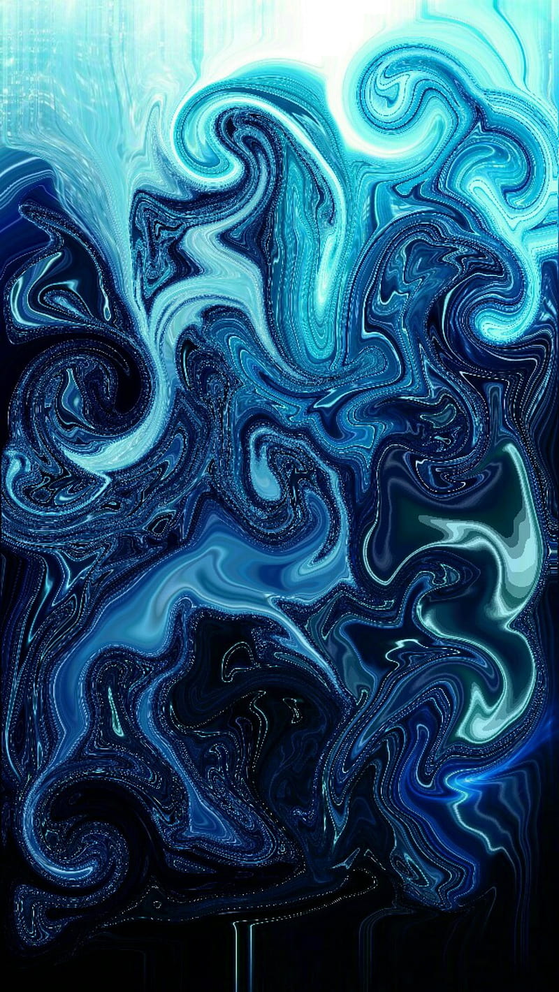 Liquid Haze , abstract, art, black, blue, colors, dark, green, space, water, HD phone wallpaper