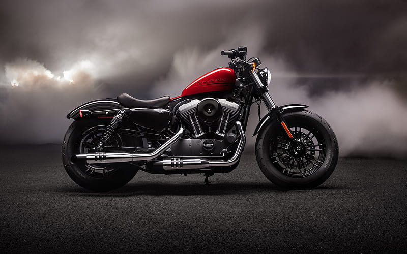 Harley-Davidson Forty-Eight, side view, 2020 bikes, american motorcyles, Harley-Davidson, HD wallpaper