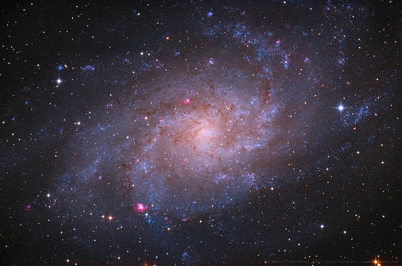 M33 Triangulum Galaxy, stars, cool, galaxy, space, fun, HD wallpaper
