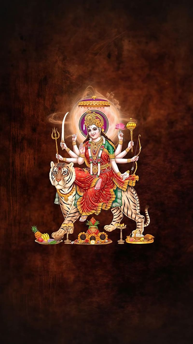 Durga , jai mata di, lord, god, goddess, bhakti, devtional, HD phone wallpaper
