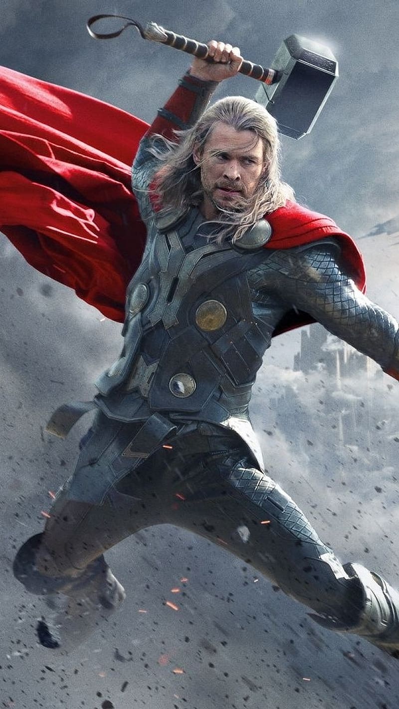 Thor Mass, Smoky Background, avengers, marvel, HD phone wallpaper