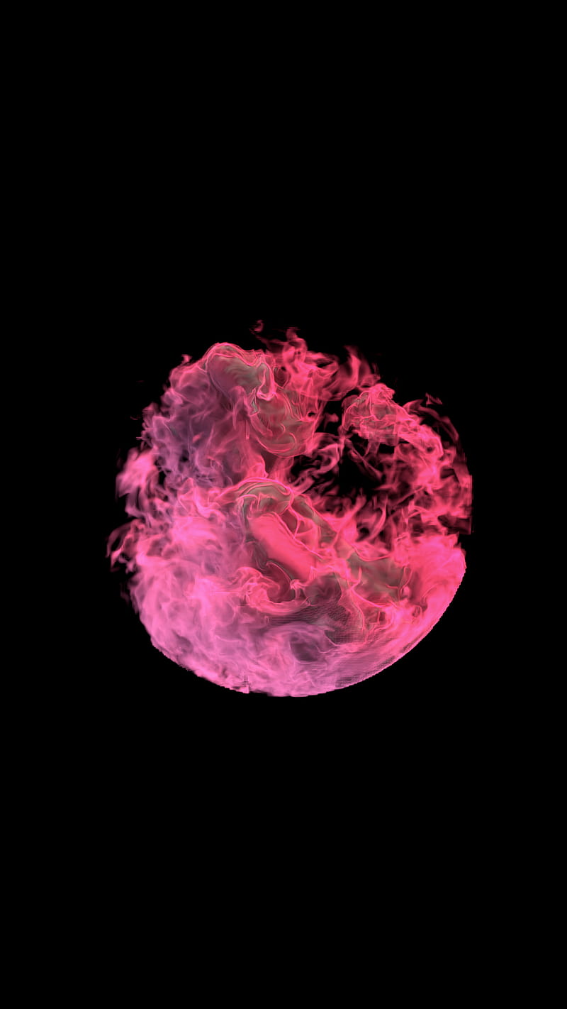Magic Smoke Pink, ball, black, clouds, iphone, sphere, sumsung, xiaomi, HD  phone wallpaper | Peakpx