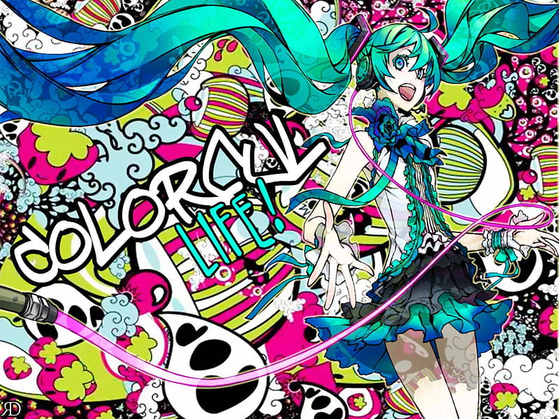 Hatsune Miku, pretty, nice, anime, aqua, beauty, anime girl, vocaloids, twintail, skirt, black, miku, singer, cute, hatsune, cool, purple, awesome, white, idol, colorful, tie, bonito, program, pink, vocaloid, music, colors, diva, radical, song, girl, uniform, virtual, HD wallpaper