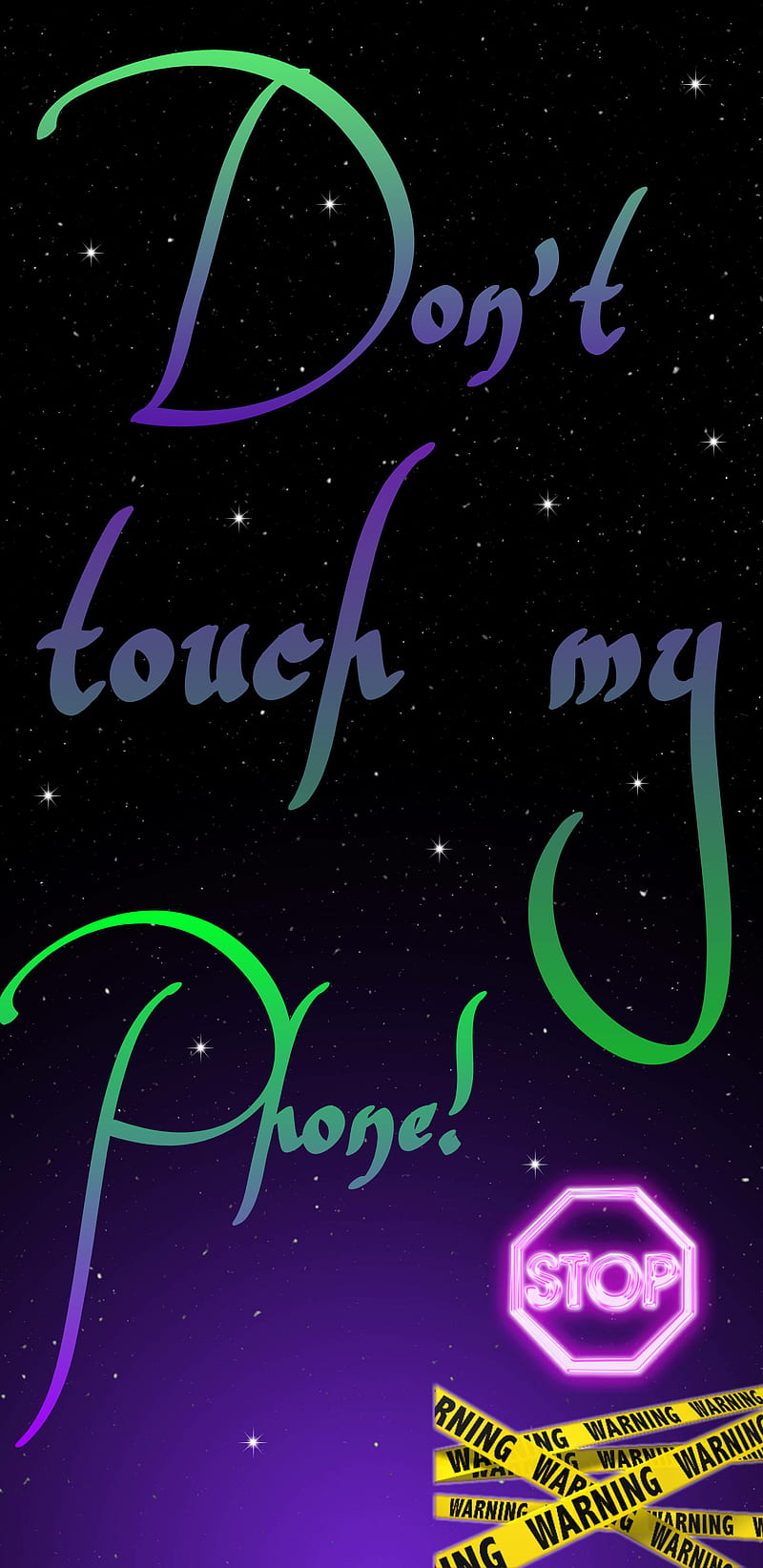 Dont Touch, phone, sayings, stop, HD phone wallpaper