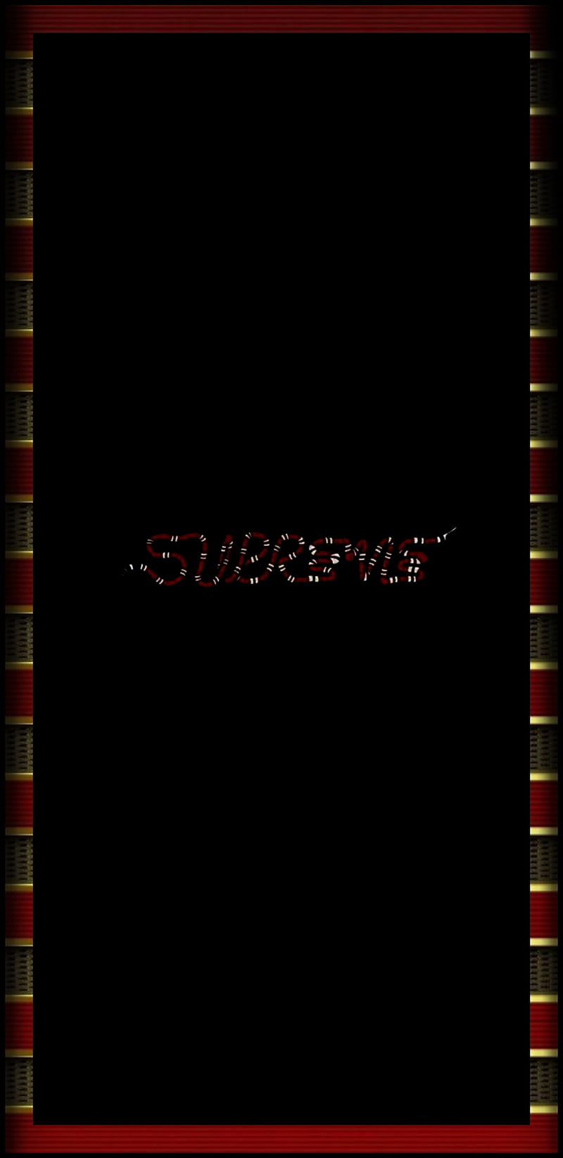 Gucci Supreme , border, crimson, edge, galaxy, razor, red, snake, HD phone wallpaper
