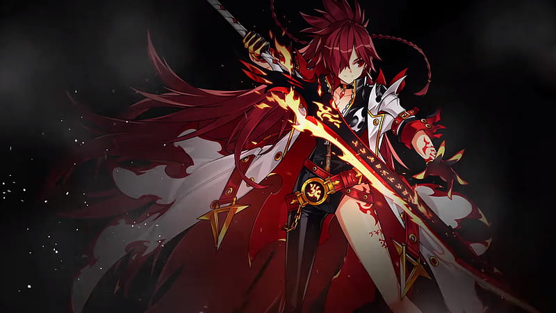elesis and flame lord (elsword), HD wallpaper