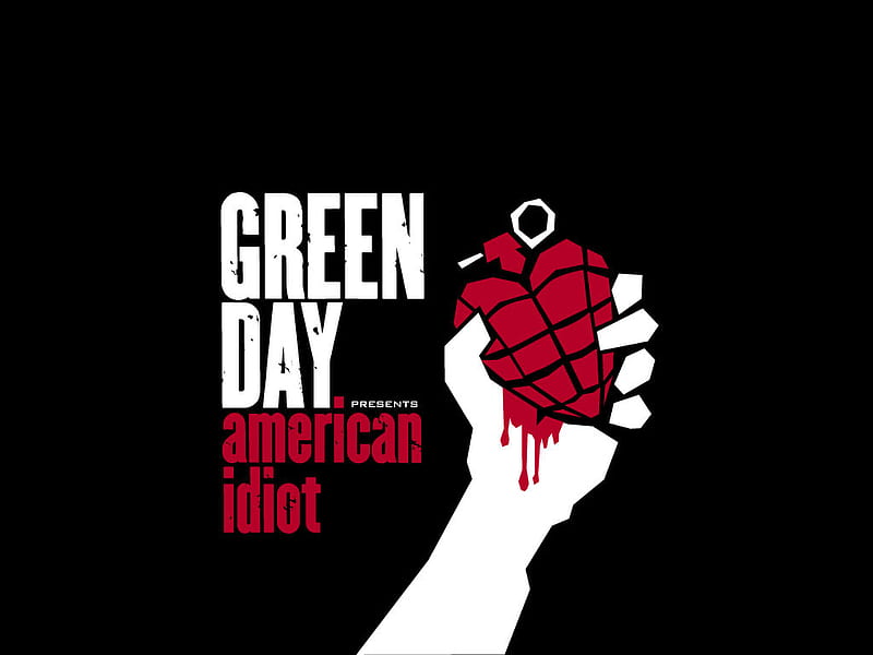 Greenday, bloody heart, american idiot, green day, HD wallpaper