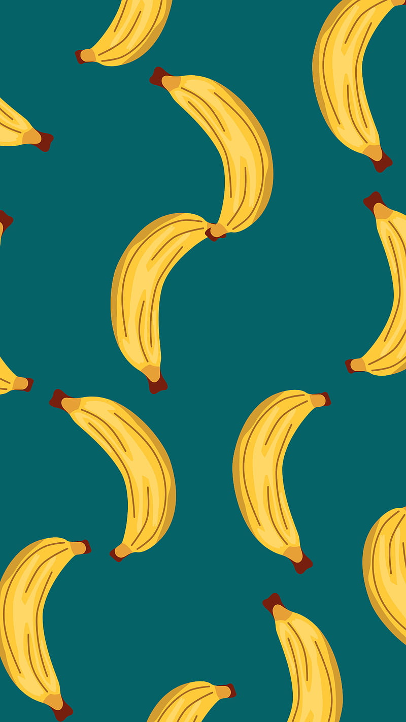Banana 2, banana, creative, fruit, gold, yellow, HD phone wallpaper