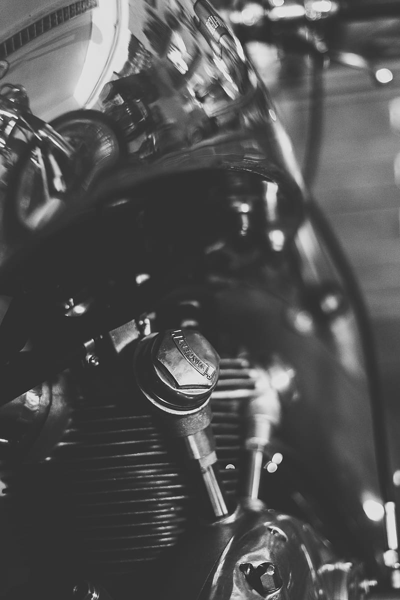 black motorcycle engine in close up graphy, HD phone wallpaper