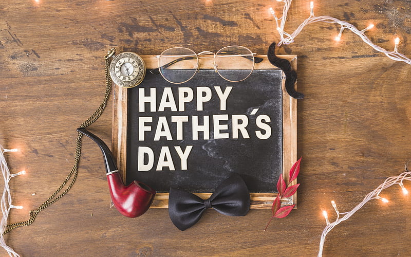 Fathers Day, mens accessories, greeting card, June 17 2018, USA, pocket watch, HD wallpaper