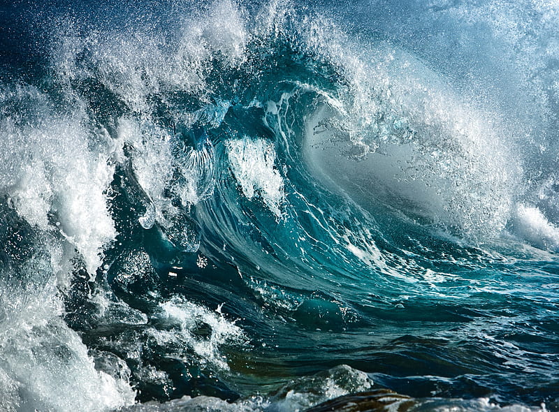 wave, sea, stormy, HD wallpaper