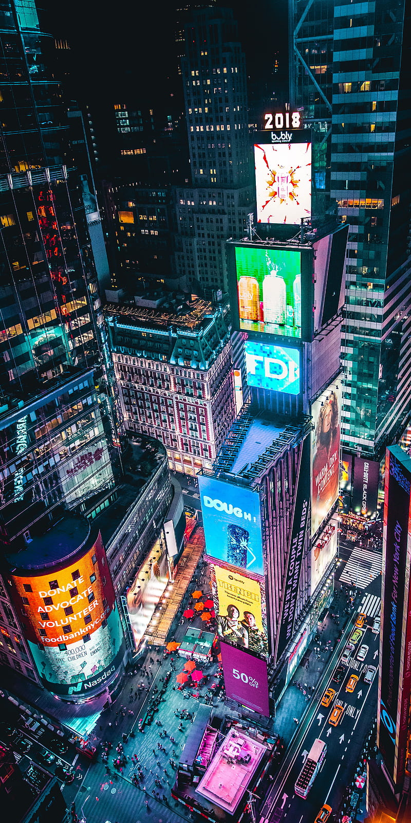 Nueva York, ciudad, noche, completo, Fondo de pantalla de teléfono HD |  Peakpx