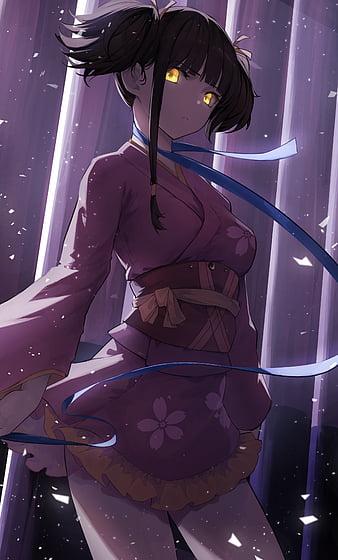 Hozumi/Mumei [Koutetsujou no Kabaneri](2250x4000) cutout in comments :  r/Animewallpaper