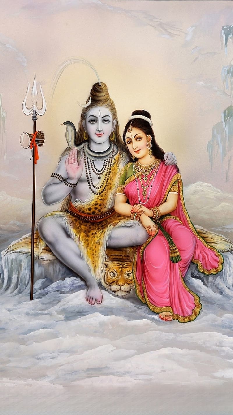 Shankar Ji Parvati Ka, Blessings, lord, god, mahadev, HD phone wallpaper