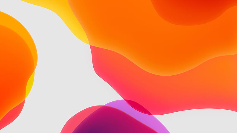 Ios 13 ipad naranja diseño abstracto, Fondo de pantalla HD | Peakpx