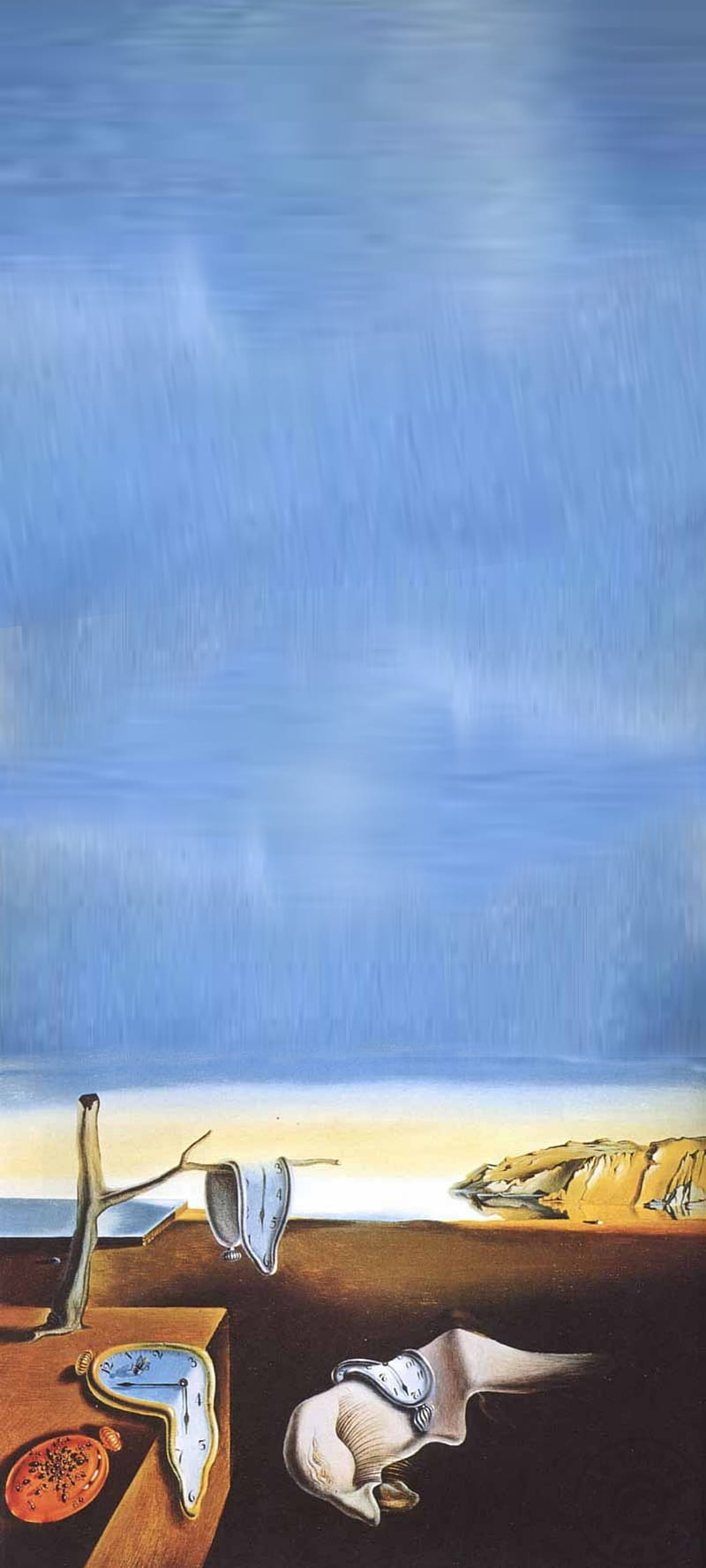 Salvador Dali, art, memory, persistance, the persistence of memory, clock, time, surrealizm, HD phone wallpaper