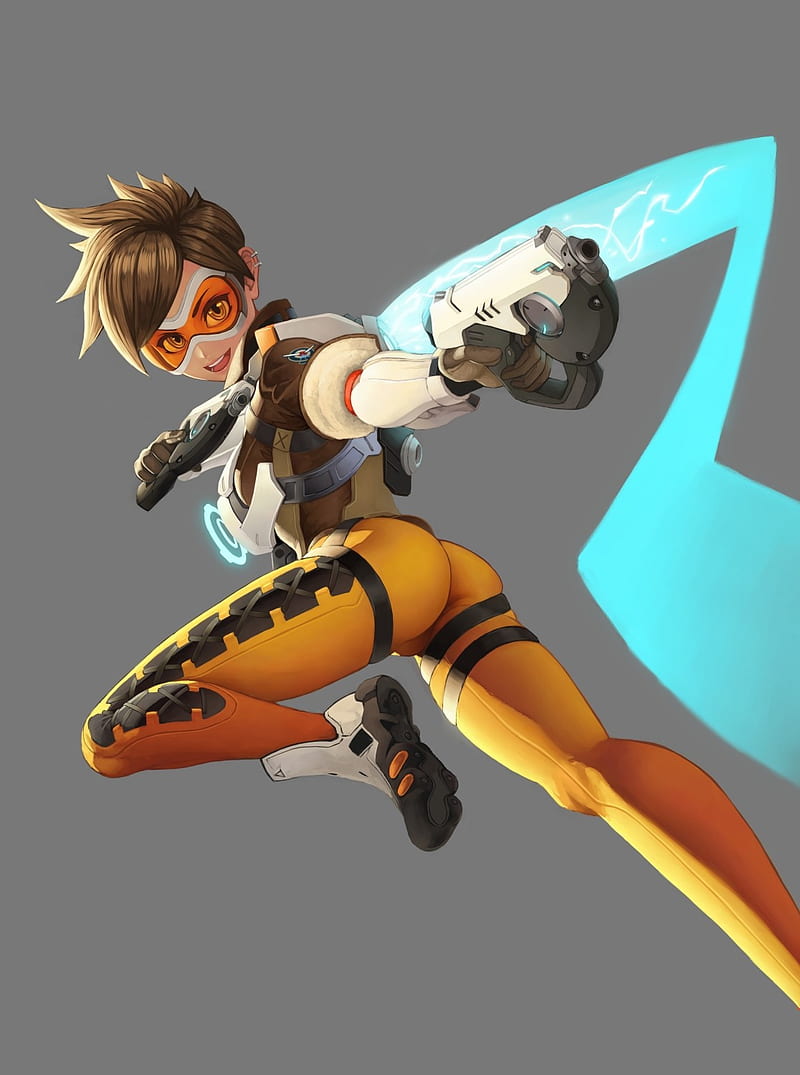 1920x1080px 1080p Free Download Overwatch Tracer Overwatch Bodysuit Ass Short Hair