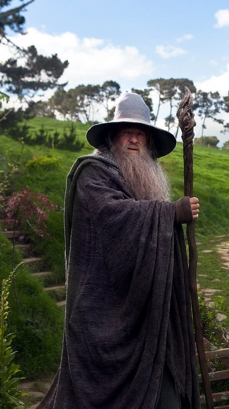 Download Sir Ian Mckellen As Gandalf In The Hobbit Wallpaper | Wallpapers .com