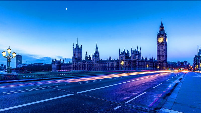 Big Ben London Night Cities, HD wallpaper