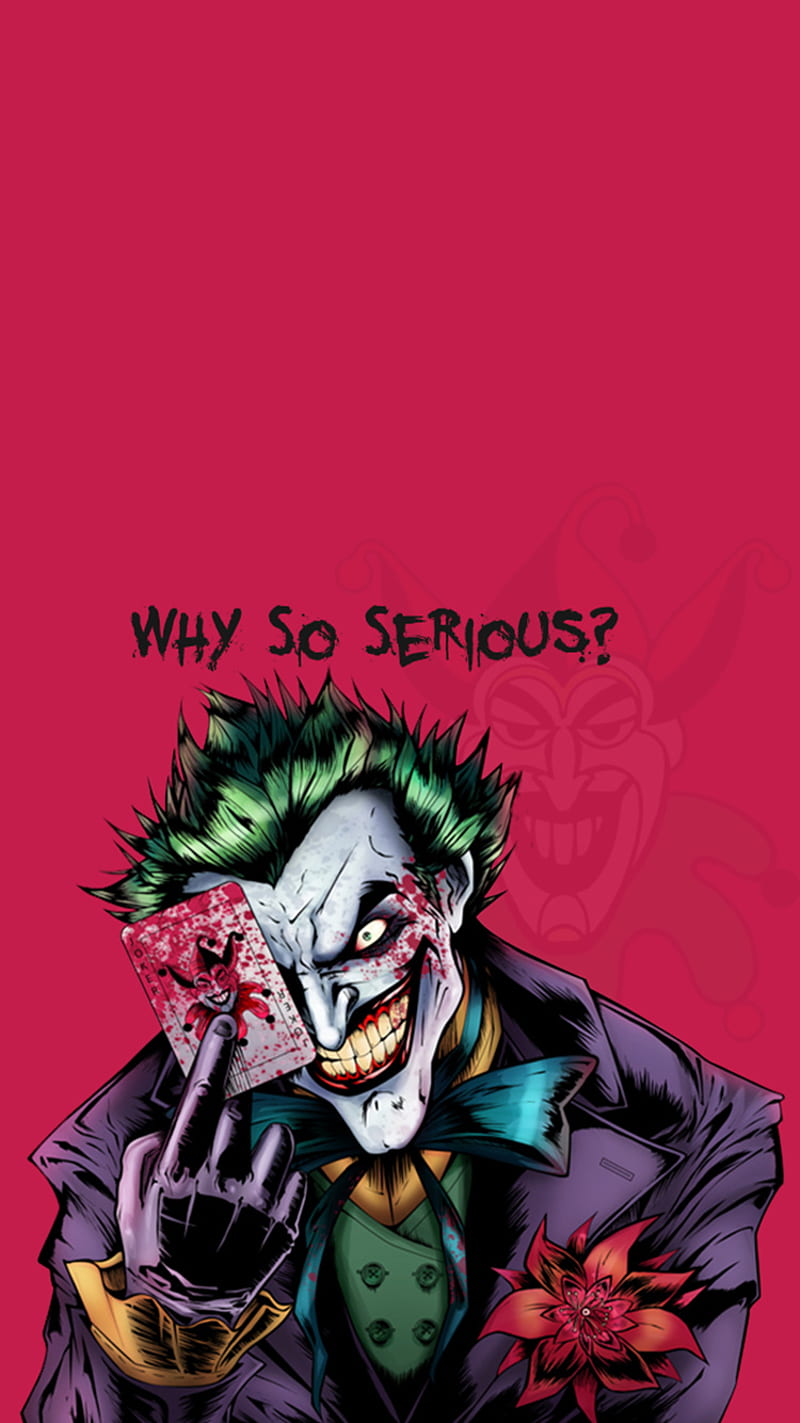 The Joker, batman, clown, pink, why so serious, HD phone wallpaper