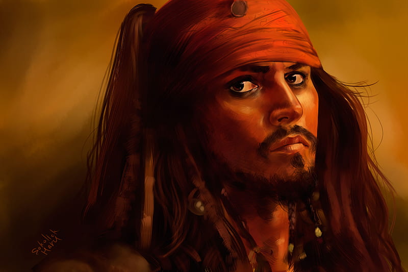 Jack Sparrow Art, jack-sparrow, artist, artwork, digital-art, johnny-depp, HD wallpaper