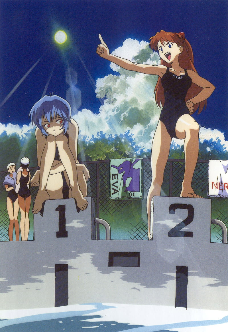 Neon Genesis Evangelion, anime girls, Ayanami Rei, Asuka Langley Soryu, HD phone wallpaper