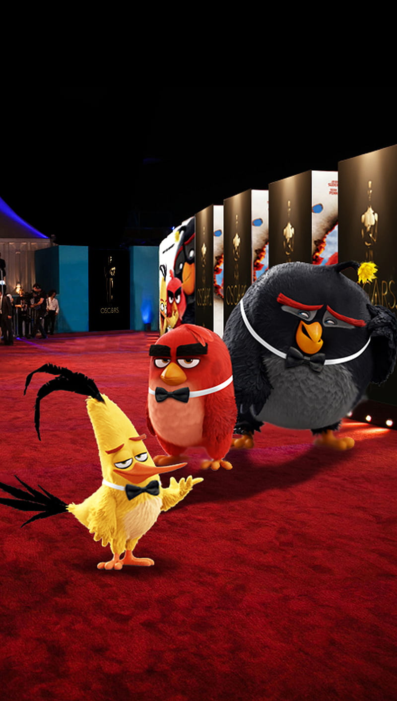 Angry Birds, award, carpet, movie, oscars, red, HD phone wallpaper
