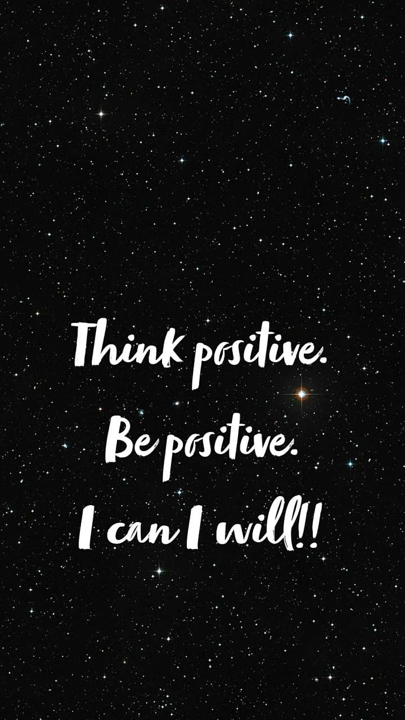 I can I will stars, positive, think, i can, i will, inspirational, quotes,  HD phone wallpaper | Peakpx