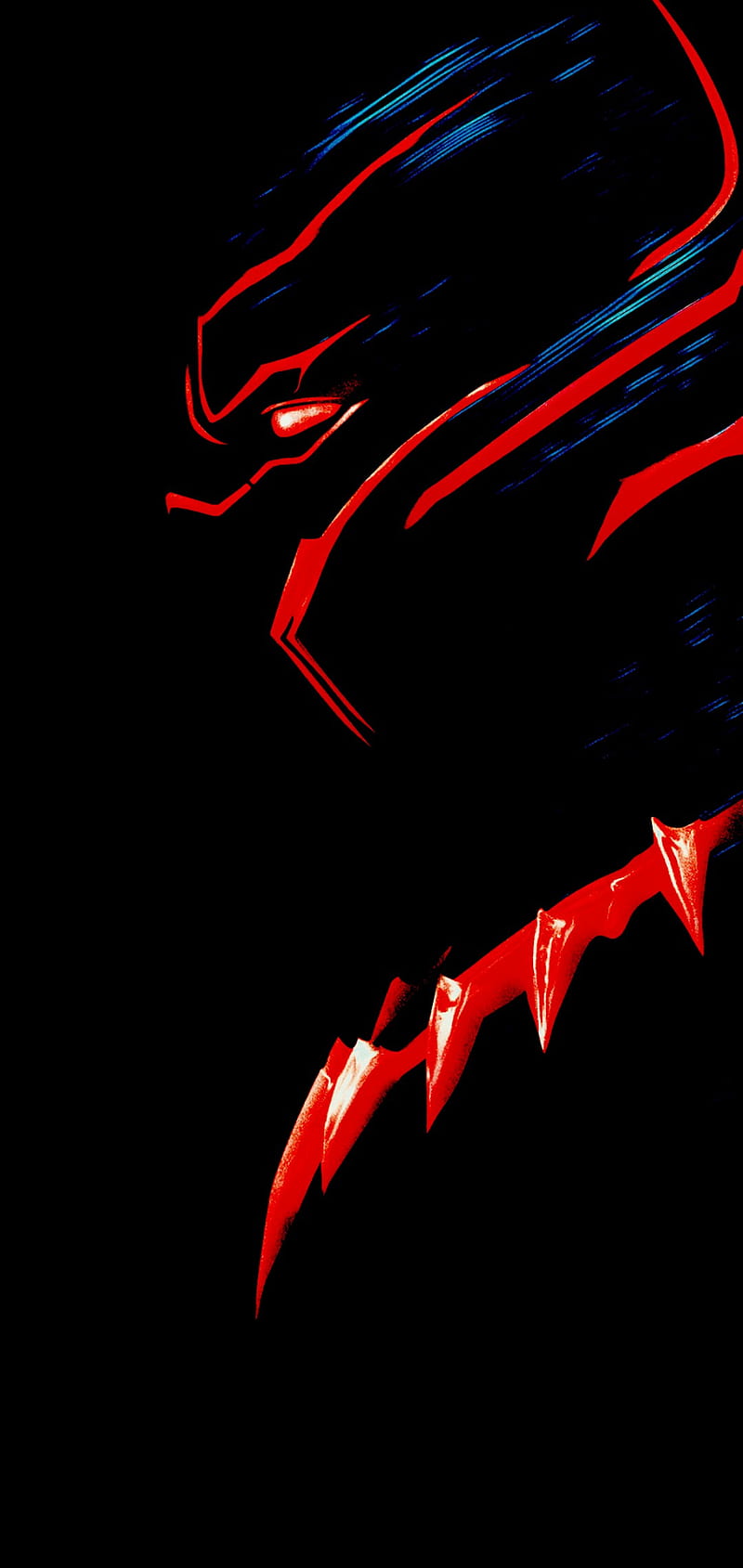 Black panther, dark, marvel, oled, oneplus 7, red, samsung s10, tribal, HD  phone wallpaper | Peakpx