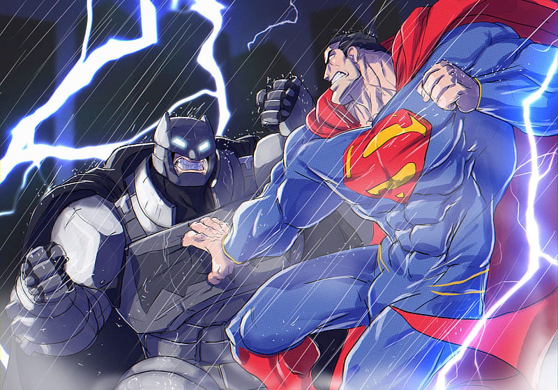 Superman Vs Batman, superman, batman, behance, artist, artwork, digital-art, superheroes, HD wallpaper