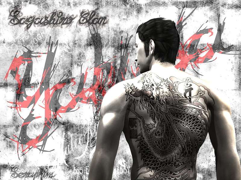 4. Kiryu Dragon Tattoo Back - wide 8
