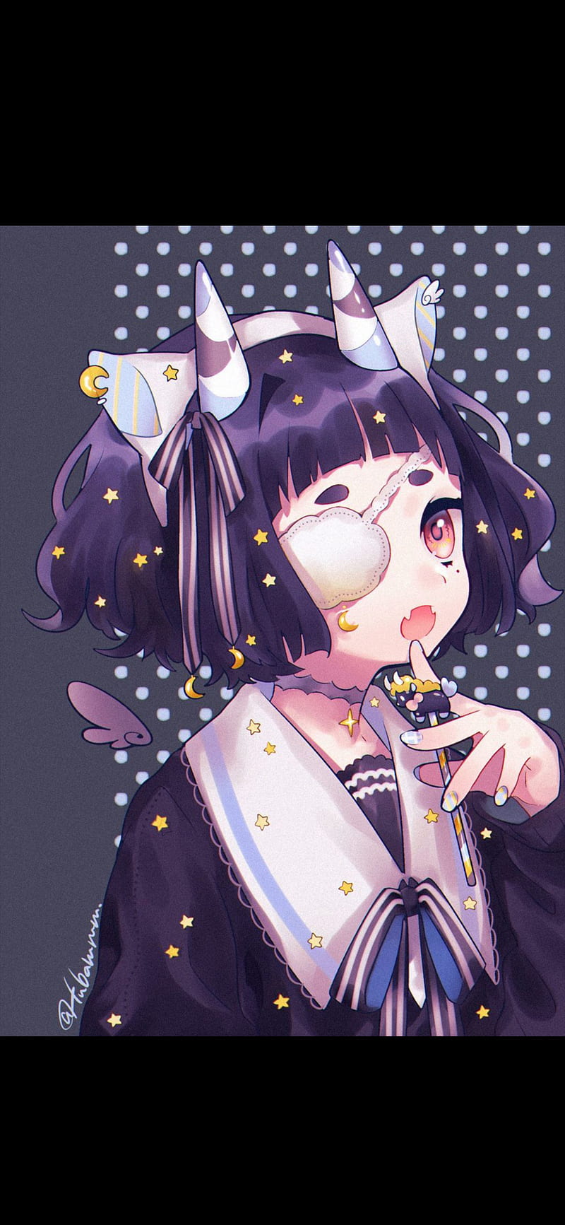 Kawaii goth , cute, doodle, goth, kawaii, HD phone wallpaper