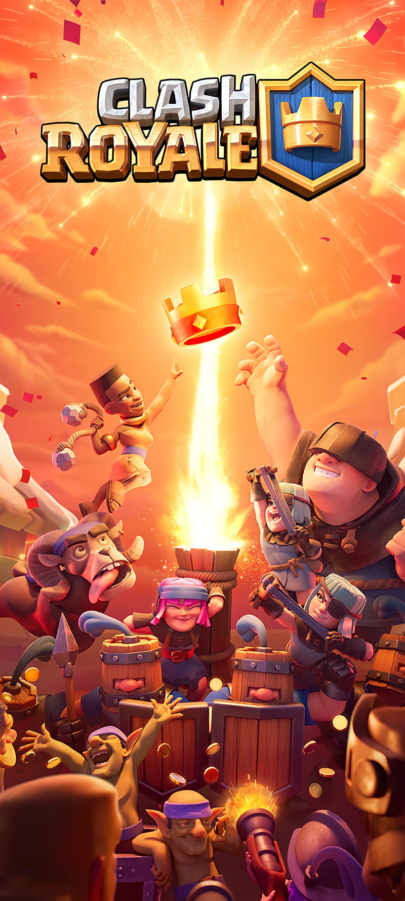 Clash Royale , battle, crowns, game, HD phone wallpaper