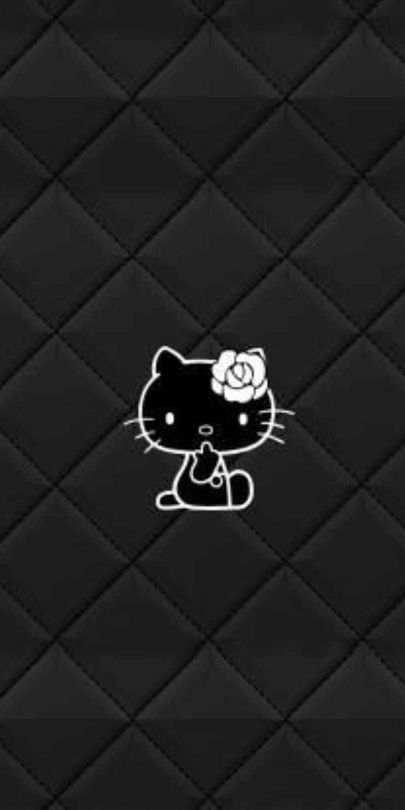 Hd Hello Kitty On Black Wallpapers Peakpx