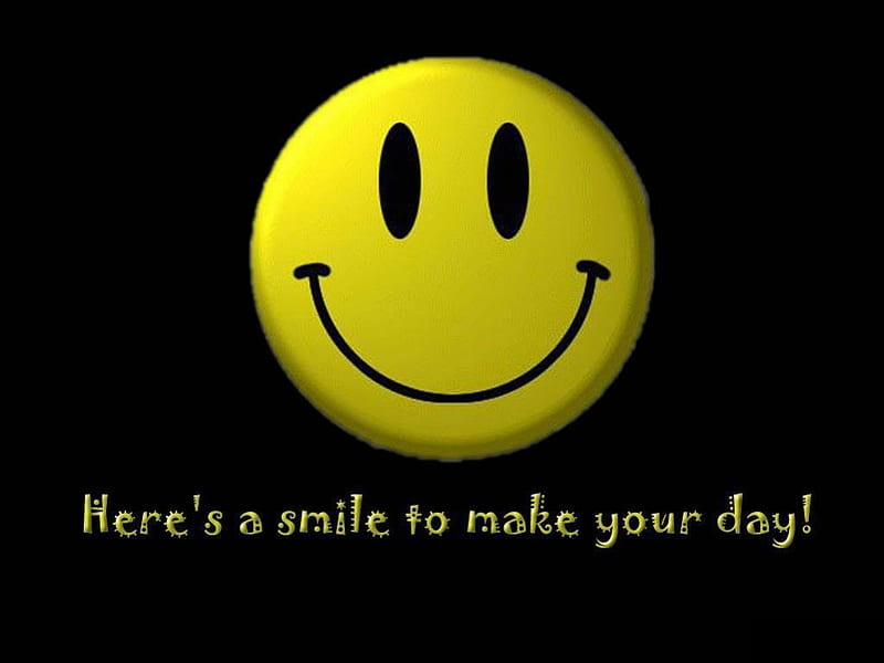 Smile Please!!~, yellow, smile, happy, smiley, HD wallpaper | Peakpx